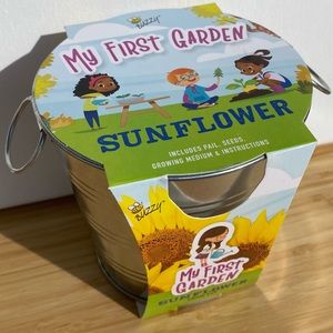 Buzzy “My First Garden” Sunflower Grow Kit in Galvanized Pail